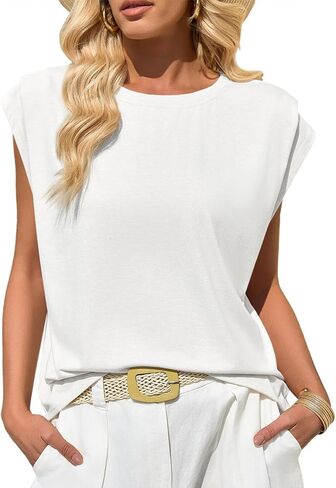 Cicy Bell Womens Cap Sleeve Tops Tops Boat Neck Lourd in Kuwait