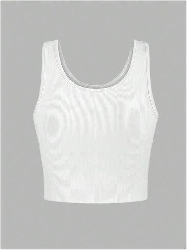 Wdirara Women's Printed Crop Tank Tops Graphic Cami Top Summer Summbed Slim Fit Tee in Kuwait
