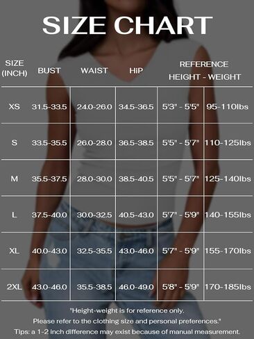 REORIA Womens Sleeveless V Neck Tank Tops Basic Tops Cap Sleeve T Shirt Tee Spring Summer Tops Casual Slim Fit Ribbed Top in Saudi Arabia