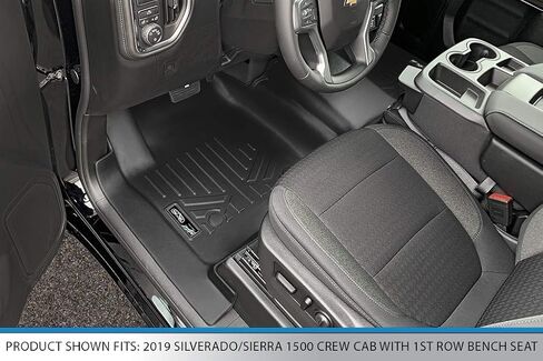 Maxliner Custom Fit Floor Mats 2 صف بطانة صف متوافقة مع 2019-2025 شيفروليه سيلفرادو 1500 in Kuwait