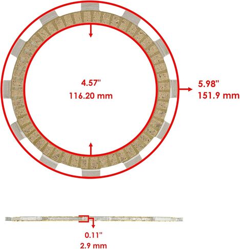 Caltric Clutch Friction Steel Steal Plates and Springs Kit متوافقة مع Suzuki GZ250 Marauder 1999-2010 in Saudi Arabia
