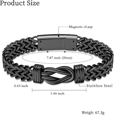 Imrsanl Cremation Jewelry Urn Bracelet for Ashes for Men Stainless Steel Cuban Link Ashes Bracelet Keepsake Memorial Ash Holder in Saudi Arabia