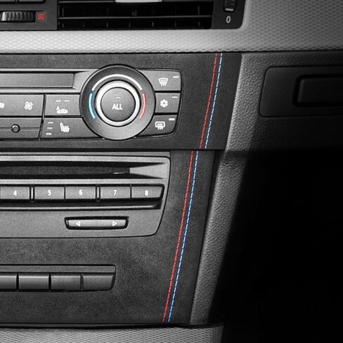 BETTERHUMZ Car Front Air Condition Outlet Frame Trim Cover for BMW E90 E91 E92 E93 3 Series 2005-2012 325i 320i 318i for Alcantara Center Console Panel Sticker Car Molding Accessories in Kuwait