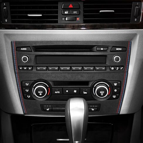 BETTERHUMZ Car Front Air Condition Outlet Frame Trim Cover for BMW E90 E91 E92 E93 3 Series 2005-2012 325i 320i 318i for Alcantara Center Console Panel Sticker Car Molding Accessories in Kuwait