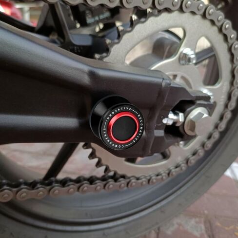 M6 Motorcycle Swingarm Spools Slider Compatible With YAMAHA MT09 SP 2014-2021 2022 2023 2024 | Swing Arm Stand Bobbins Screws MT-09 MT 09 SP Accessories (black-3) in Saudi Arabia