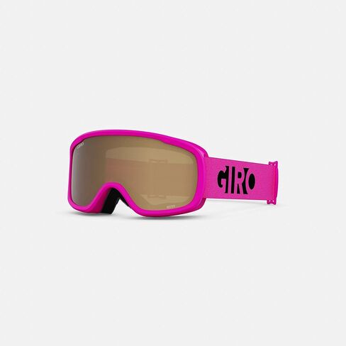 Giro Buster Kids Ski Goggles - Snowboard Goggles for Youth, Boys & Girls - Purple Linticular Strap with Amber Pink Lens in Saudi Arabia