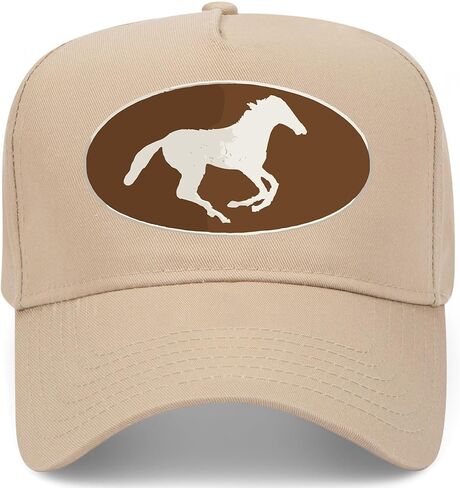 بيضاوي شعار الحصان القبعة سائق الشاحنة | قبعة Snapback Premium للرجال والنساء in Saudi Arabia