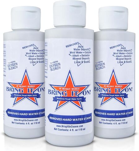 Bring It On Cleaner Hard Water Stain Remover, Shower Door Cleaner Plus Scrubbing Drill Pads in Saudi Arabia