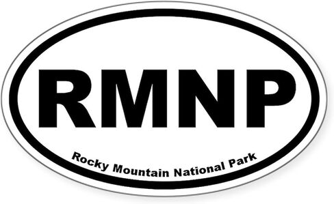 Cafepress Rocky Mountain National Park Oval Sticker Oval Car Sticker in Kuwait