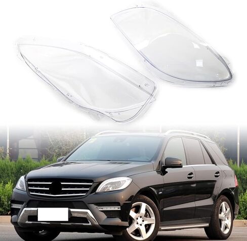 CHCURY1 الأمامي العدسة المصابيح الأمامية ملحقات بديلة لسيارة مرسيدس بنز ML-CLASS W166 2012-2015 ، زوج واحد in Saudi Arabia