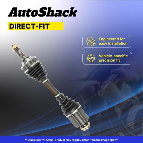 AutoShack Front CV Axle Shaft Assembly Set of 2 Replacement for 2013-2017 Audi Q5 AWD Driver and Passenger Side DSK1534PR in Kuwait