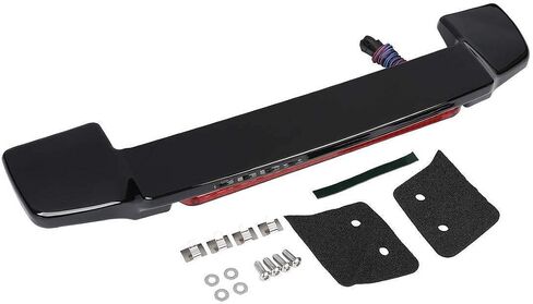 TCMT Vivid Black LED Light Spoiler Trunk Fits For Harley King Razor Chopped Tour Pack Touring Road King Road Glide Street Glide Electra Glide Ultra Classic 1997-2013 in Saudi Arabia