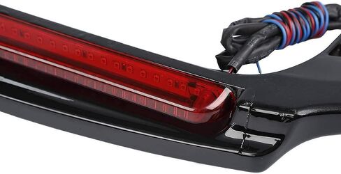 TCMT Vivid Black LED Light Spoiler Trunk Fits For Harley King Razor Chopped Tour Pack Touring Road King Road Glide Street Glide Electra Glide Ultra Classic 1997-2013 in Saudi Arabia