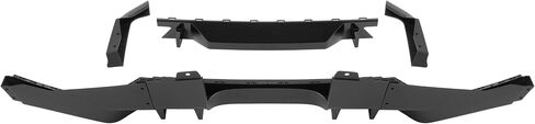 Rear Bumper Diffuser Kit Compatible with 2016-2021 Honda Civic 5 Door Hatchback Sport Type-R Style Rear Lower Bumper Lip Valance Splitter Spoiler Cover Trim Painted Matte Black in Saudi Arabia