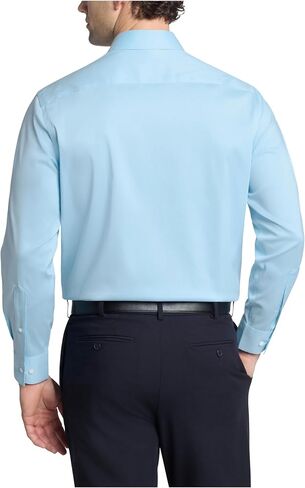 Van Heusen Men's Dress Shirt Regular Fit Ultra Wrinkle Free Flex Collar Stretch Solid in Saudi Arabia