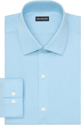 Van Heusen Men's Dress Shirt Regular Fit Ultra Wrinkle Free Flex Collar Stretch Solid in Saudi Arabia