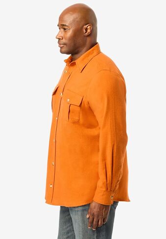 KingSize Men's Big & Tall Signature Solid Flannel Shirt in Saudi Arabia