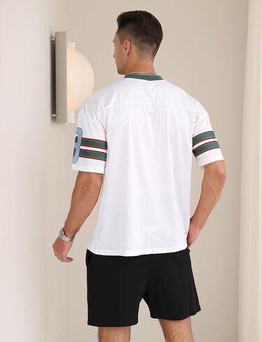 yimoon mens jersey قمصان كبيرة الحجم كبيرة الحجم المحملات الشبكية قصيرة الأكمام in Saudi Arabia