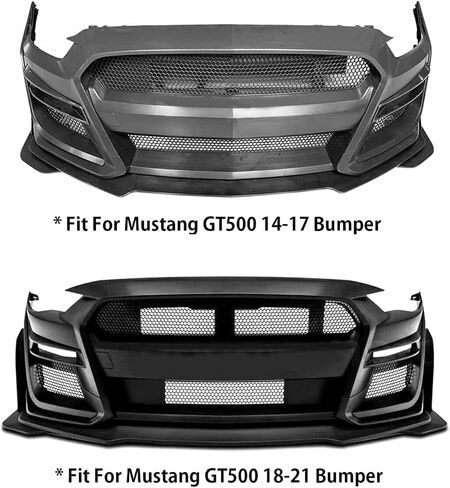 المفسد الأمامي المصد المفسد الأسود يمنع الاصطدام الجانبي الجناح الأمامي لـ GT500 2014-2021 in Saudi Arabia