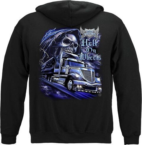 Trucker Hell on Wheels T Shirt RN2336 in Kuwait
