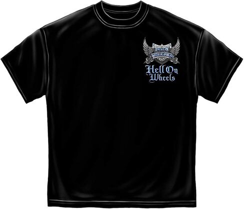 Trucker Hell on Wheels T Shirt RN2336 in Saudi Arabia