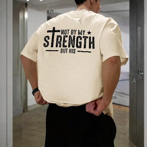 Tuislay Christian Shirts for Men Jesus Cross Shirt Faith Graphic Tees Bible Verse Printed T Shirts Religious Saying Gym Tops in Saudi Arabia