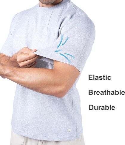 تي شيرتات Fioboc Mens-قمصان الأكمام قصيرة الأكمام للرجال للأداء. in Kuwait
