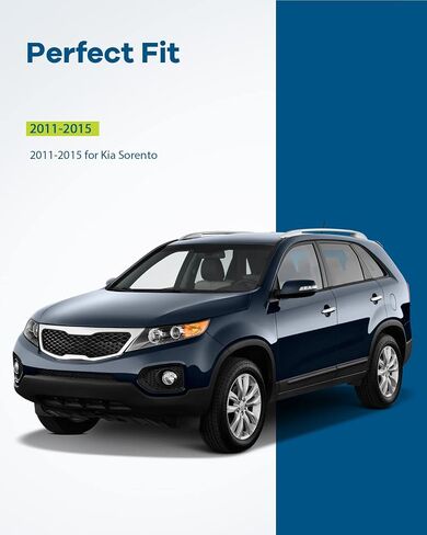 LUJUNTEC Exterior Rear Passenger Side Door Handle Compatible for 2011-2015 for Kia Sorento Chrome in Saudi Arabia