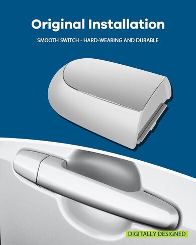 LUJUNTEC Exterior Rear Passenger Side Door Handle Compatible for 2011-2015 for Kia Sorento Chrome in Saudi Arabia