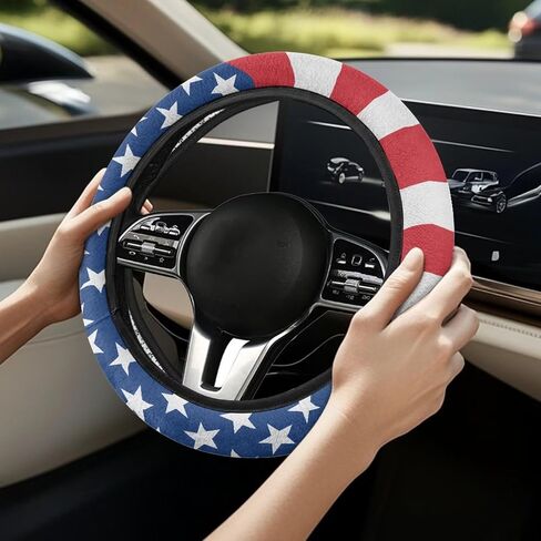 Wheel Covers Protection Full Surround Automotive Interior Non-Slip 15 Inches Butterfly Gray Tie-Dye Steering Decor Universal 15 inch for Women Men in Kuwait