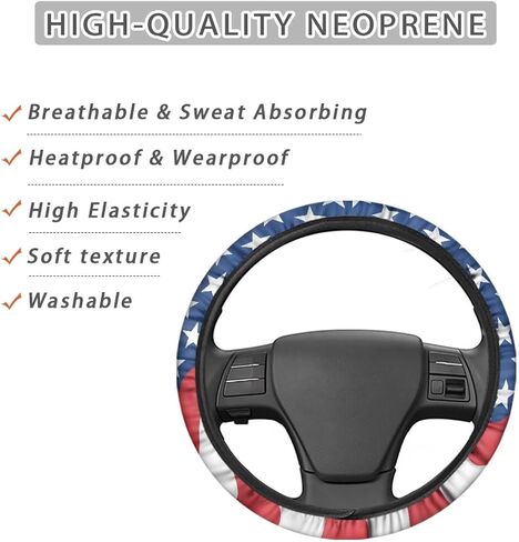 Wheel Covers Protection Full Surround Automotive Interior Non-Slip 15 Inches Butterfly Gray Tie-Dye Steering Decor Universal 15 inch for Women Men in Kuwait