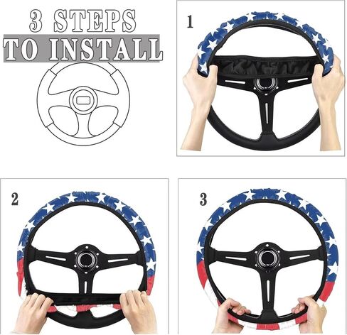 Wheel Covers Protection Full Surround Automotive Interior Non-Slip 15 Inches Butterfly Gray Tie-Dye Steering Decor Universal 15 inch for Women Men in Kuwait