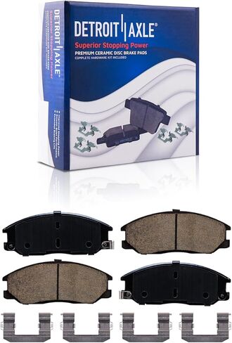 Detroit Axle - مجموعة الفرامل الأمامية لعام 2004 2005 Kia Sedona استبدال الفرامل دوارات الفرامل السيراميك أدوات الأمامية in Saudi Arabia