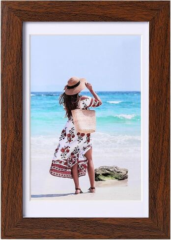 5 × 7 إطار الصورة الأزرق عرض الصور 4x6 مع حصيرة أو 5 × 7 بدون حصيرة ، إطار صور مع شبكي عالي الدقة لجدار وشاشة الطاولة 1 حزمة in Kuwait