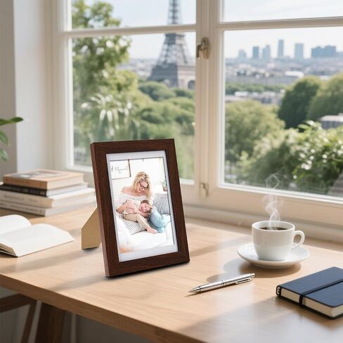 5 × 7 إطار الصورة الأزرق عرض الصور 4x6 مع حصيرة أو 5 × 7 بدون حصيرة ، إطار صور مع شبكي عالي الدقة لجدار وشاشة الطاولة 1 حزمة in Kuwait