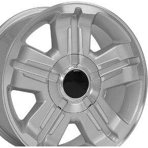 عجلات OE CV88 18 بوصة حافة تناسب Tahoe Z71 Style 6x139.7 18x8 Gloss Silver Machined - Hollander 5300 (1) in Kuwait