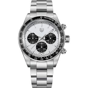 Rollstimi Pagani Design Watches for Men Chronograph Wrist Watch VK63 Movement Full Stainless Steel 100M Waterproof Ceramic Bezel Synthetic Sapphire Glass Men's Analog Fashion Sport Wristwatch - 7931 in Kuwait