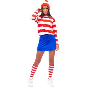 Mad Engine حيث Waldo Wenda Classic Womens Womens Costume Costume Cosplay in Kuwait