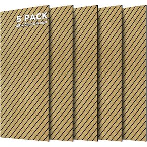 لوحات صوتية، 10 لوحات صوتية لتقليل الضوضاء للجدران، 48 بوصة × 24 بوصة × 0.4 بوصة، لوحات حائط عازلة للصوت، لوحات حائط صوتية عالية الكثافة، لوحة تزيين الحائط الممتصة للصوت، الجمل الفاتح in Kuwait