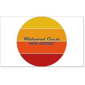 CafePress New Jersey Wildwood Crest Rectangle Car Bumper Magnet in Saudi Arabia