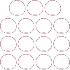 PATIKIL Length Wire Keychain Cable Stainless Steel Key Ring Loop for Luggage Tag Cable Ring in Saudi Arabia