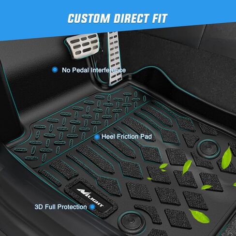 Nilight Floor Mats for BMW X3 F25 2011-2017 / BMW X4 2015 2016 2017 2018 All Weather Custom Fit Heavy Duty Floor Liners in Saudi Arabia
