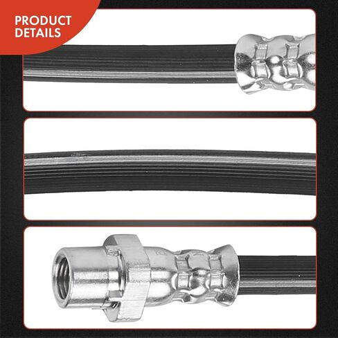 A-Premium Front Driver and Passenger Brake Hydraulic Hoses Compatible with Select BMW Models - 325xi, 330xi, 2001-2005 - Replace# 34306752400(Pack of 2) in Saudi Arabia
