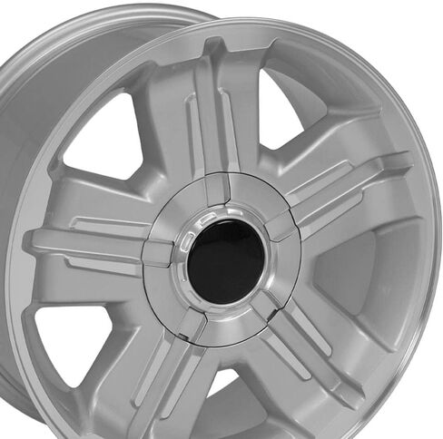 عجلات OE CV88 18 بوصة حافة تناسب Tahoe Z71 Style 6x139.7 18x8 Gloss Silver Machined - Hollander 5300 (1) in Kuwait