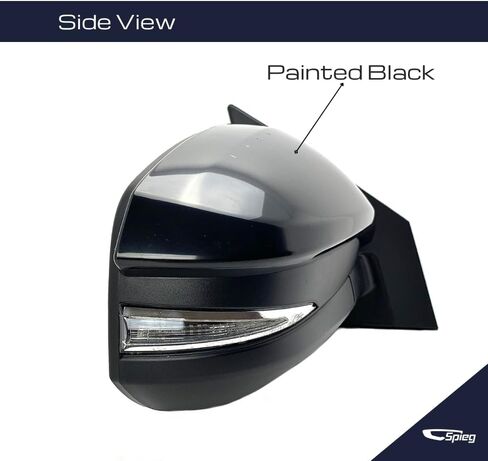 Spieg Passenger Side Mirror لعام 2013-2015 Toyota Rav4 | مجموعة مرآة العرض الجانبية اليمنى مع تعديل الطاقة الزجاجي المدفأة إشارة انعطاف ضوء | مطلية باللون الأسود 7 دبابيس TO1321310 in Kuwait