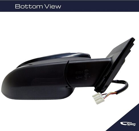 Spieg Passenger Side Mirror لعام 2013-2015 Toyota Rav4 | مجموعة مرآة العرض الجانبية اليمنى مع تعديل الطاقة الزجاجي المدفأة إشارة انعطاف ضوء | مطلية باللون الأسود 7 دبابيس TO1321310 in Kuwait