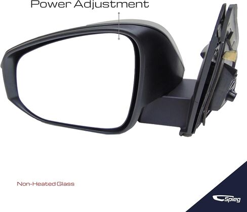 Spieg Passenger Side Mirror لعام 2013-2015 Toyota Rav4 | مجموعة مرآة العرض الجانبية اليمنى مع تعديل الطاقة الزجاجي المدفأة إشارة انعطاف ضوء | مطلية باللون الأسود 7 دبابيس TO1321310 in Kuwait