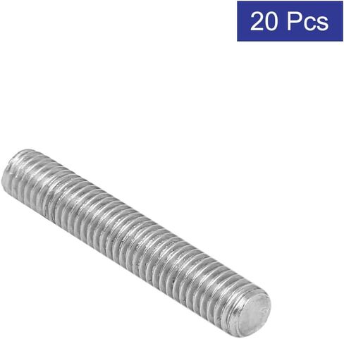 uxcell M8 x 25mm 1.25mm Pitch 304 Stainless Steel Fully Threaded Rods Bar Studs 20 Pcs in Saudi Arabia