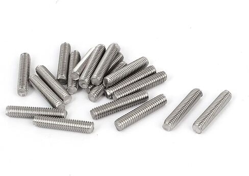 uxcell M8 x 25mm 1.25mm Pitch 304 Stainless Steel Fully Threaded Rods Bar Studs 20 Pcs in Saudi Arabia