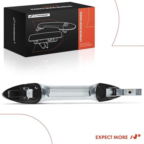A-Premium الخلفية الخلفية اليمنى جانب الباب الجانبي مقبض الباب الخارجي متوافق مع هوندا أكورد 2013-2017 سيدان ، Pilot 2015-2020 ، Chrome ، استبدل# 72641-T2A-C71 ، 72681-T2A-C71 in Saudi Arabia